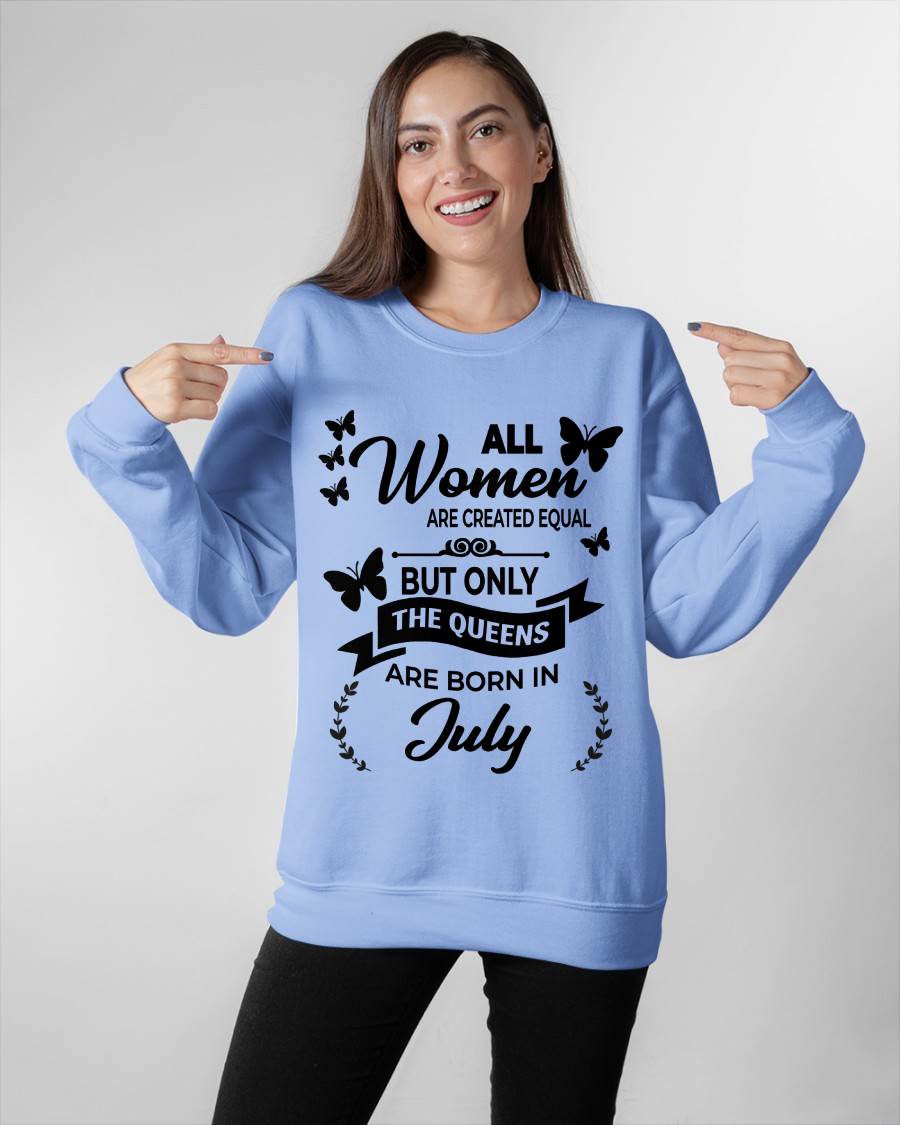 JULY GIRLS ARE TRUE QUEENS - FOR WOMEN - TLEE07 (SKU2605-58-07)
