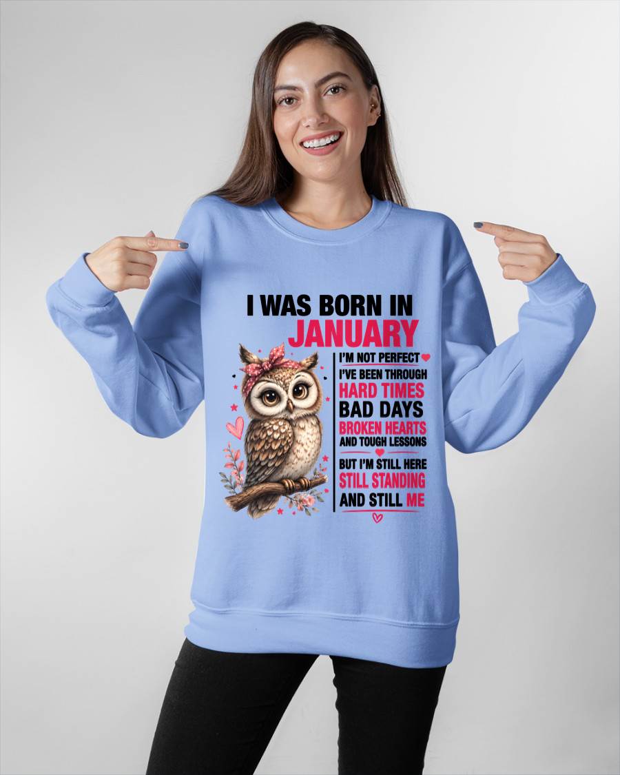 BORN IN JANUARY – STILL HERE, STILL STANDING - FOR WOMEN - TLEE01 (SKU2605-152-01)