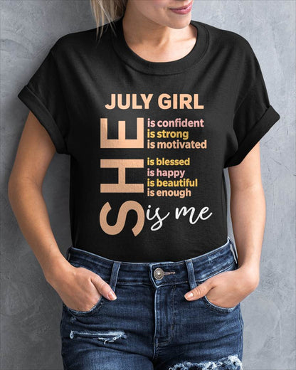 JULY GIRL - SELF LOVE TYPOGRAPHY - FOR WOMEN - TLEE07 (SKU2606-255-07)