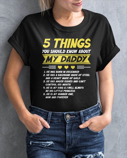 DECEMBER - 5 THINGS YOU SHOULD KNOW ABOUT MY DADDY - FROM DAD - TLEE12 (SKU2606-53-12)