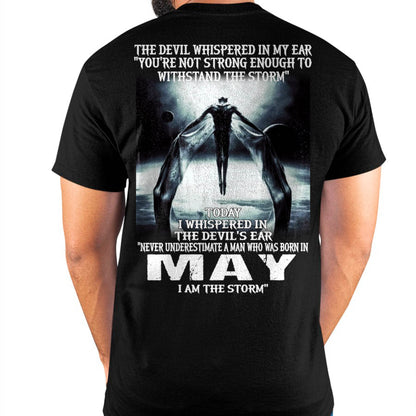 MAY - THE DEVIL WHISPERED IN MY EAR - T-SHIRT FOR MAN - TLEE05 (SKU08-35-05)