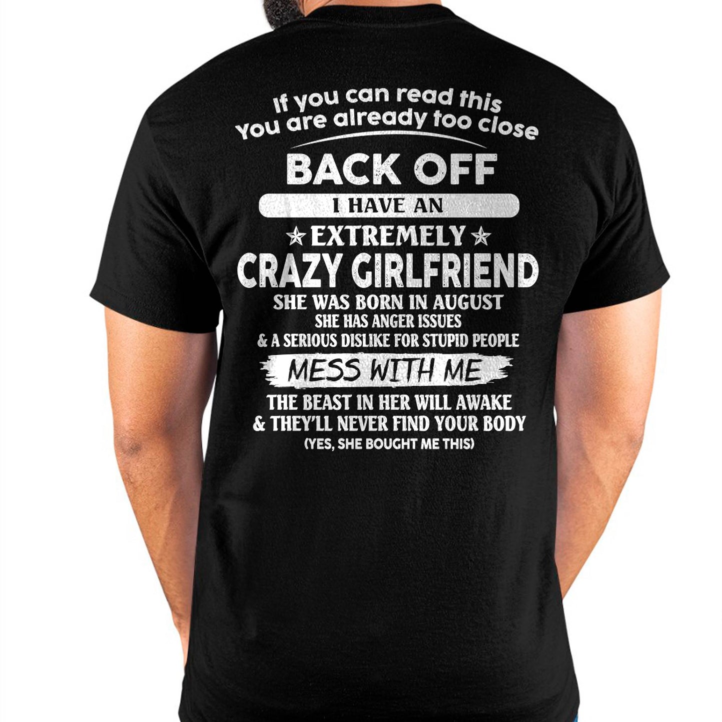 August - If You Can Read This You Are Already Too Close - Gift For Your Boyfriend, Husband From Wife - TLEE08 (SKU07-175-08)