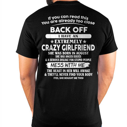 August - If You Can Read This You Are Already Too Close - Gift For Your Boyfriend, Husband From Wife - TLEE08 (SKU07-175-08)