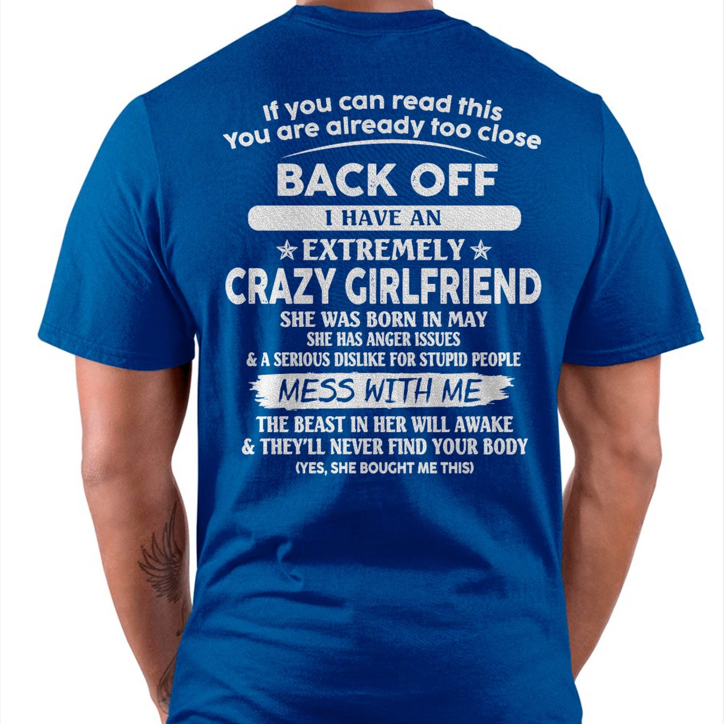 May - If You Can Read This You Are Already Too Close - Gift For Your Boyfriend, Husband From Wife - TLEE05 (SKU07-175-05)