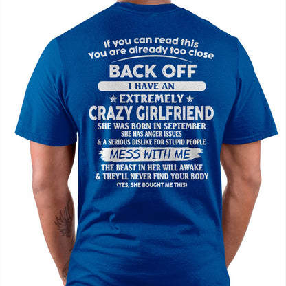 September - If You Can Read This You Are Already Too Close - Gift For Your Boyfriend, Husband From Wife - TLEE09 (SKU07-175-09)