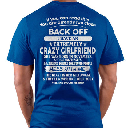 November - If You Can Read This You Are Already Too Close - Gift For Your Boyfriend, Husband From Wife - TLEE11 (SKU07-175-11)