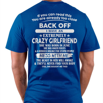 June - If You Can Read This You Are Already Too Close - Gift For Your Boyfriend, Husband From Wife - TLEE06 (SKU07-175-06)