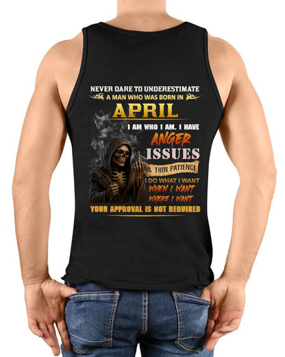APRIL - NEVER UNDERESTIMATE A MAN WHO KNOWS WHO HE IS - FOR MAN - TLEE04 (SKU26T-01156-04)