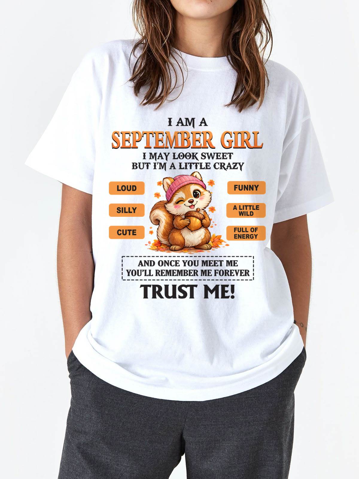 SEPTEMBER GIRL - SWEET BUT A LITTLE CRAZY AND FULL OF ENERGY - FOR WOMEN - TLEE09 (SKU2603-126-09)