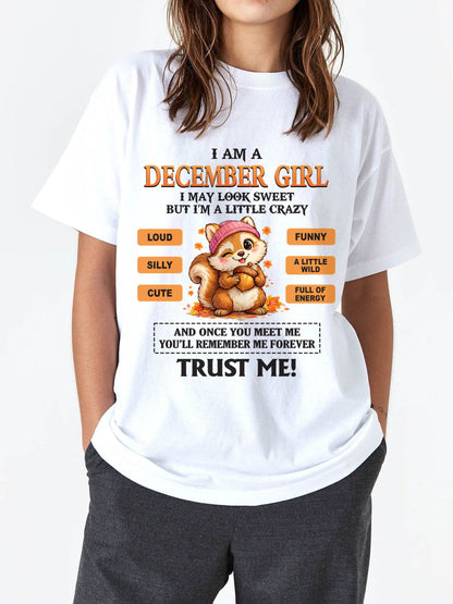 DECEMBER GIRL - SWEET BUT A LITTLE CRAZY AND FULL OF ENERGY - FOR WOMEN - TLEE12 (SKU2603-126-12)
