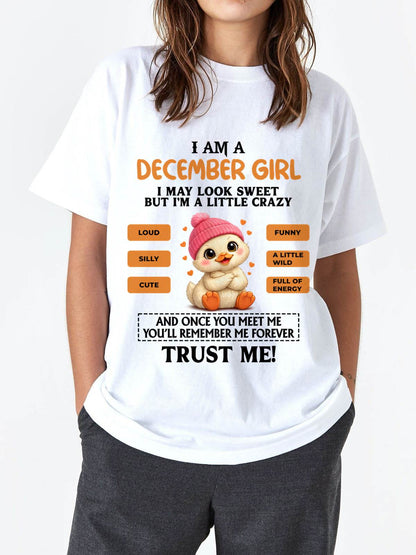 DECEMBER GIRL - SWEET, LOUD, AND A LITTLE WILD, FULL OF LIFE AND ENERGY - FOR WOMEN - TLEE12 (SKU2603-200-12)