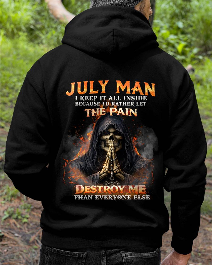 JULY MAN SKULL SHIRT – I KEEP IT ALL INSIDE DARK GOTHIC T-SHIRT - FOR MAN - TLEE07 (SKU2604-136-07)