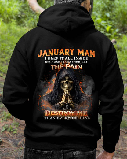 JANUARY MAN SKULL SHIRT – I KEEP IT ALL INSIDE DARK GOTHIC T-SHIRT - FOR MAN - TLEE01 (SKU2604-136-01)