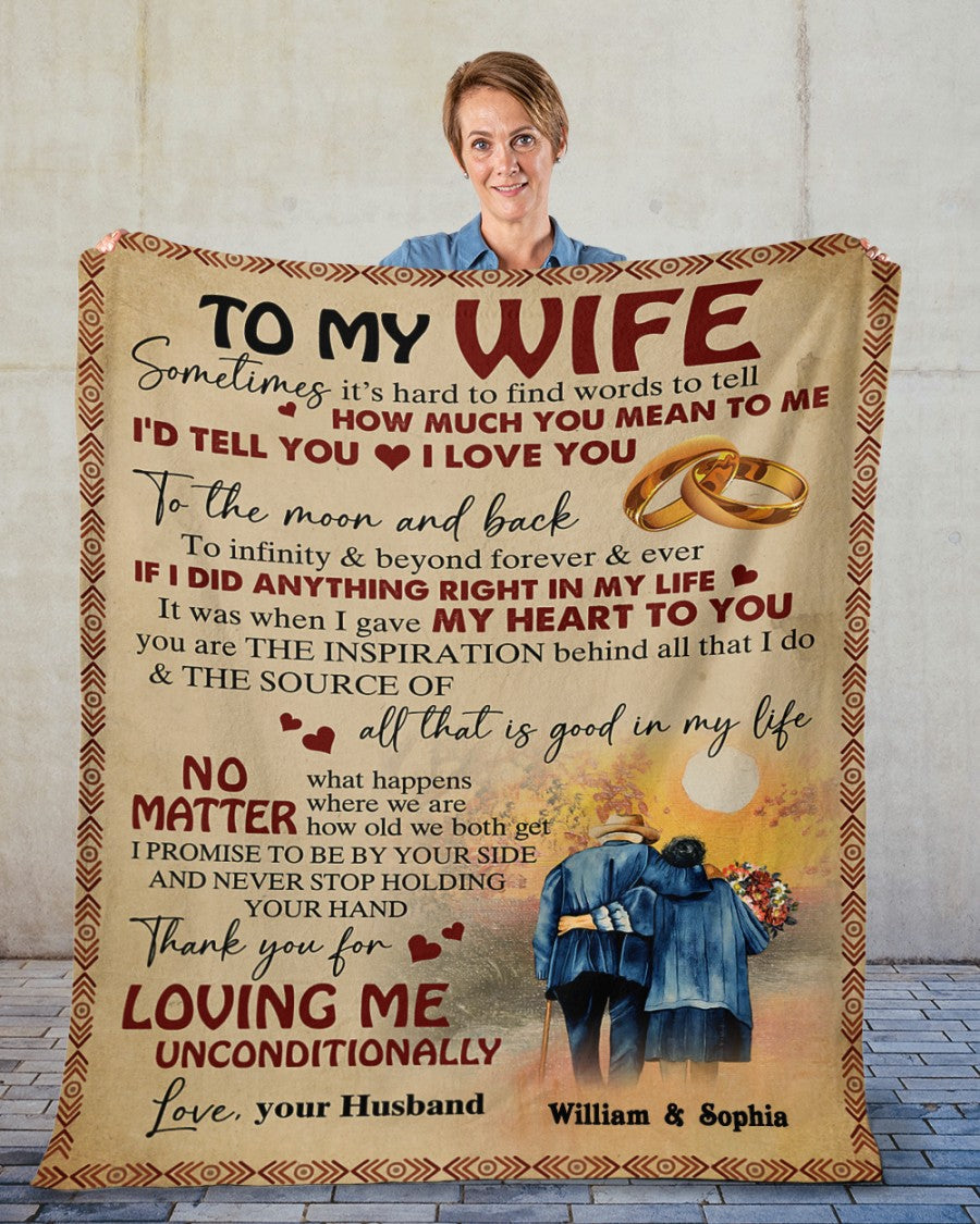 Special blanket for Wife  From Husband blanket