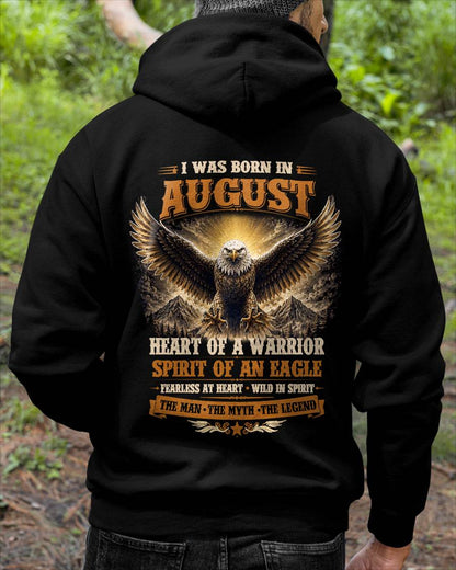AUGUST BORN WARRIOR EAGLE SHIRT DESIGN - FOR MAN - TLEE08 (SKU2605-225-08)