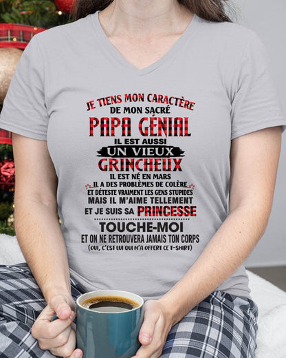 MARS / FILLE À PAPA GÂTÉE ET FIÈRE - CADEAU DE PAPA - TLEE03 (SKU2605-355-03)