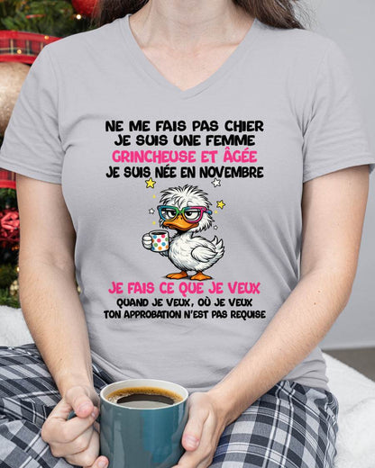 JE SUIS UNE FILLE DE NOVEMBRE - POUR FEMME - TLEE11 (SKU2604-117-11)