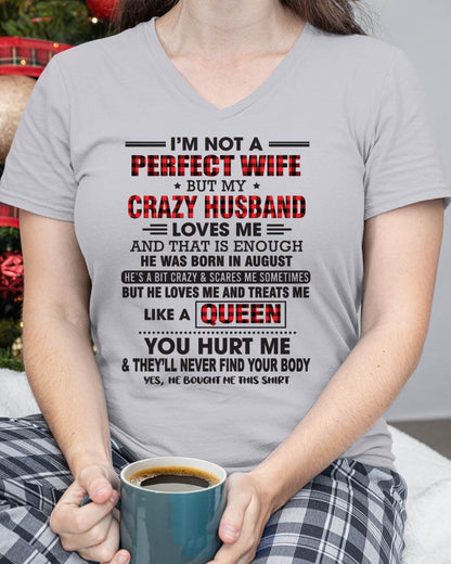 AUGUST - I’M NOT A PERFECT WIFE  BUT MY CRAZY HUSBAND LOVES ME  AND THAT IS ENOUGH - FROM HUSBAND - TLEE08 (SKU26T-0188-08)