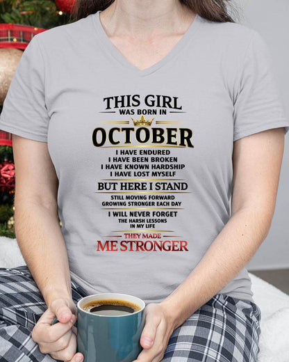OCTOBER - THE LESSONS HURT, BUT THEY MADE ME STRONGER - FOR WOMEN - TLEE10 (SKU2602-217-10)