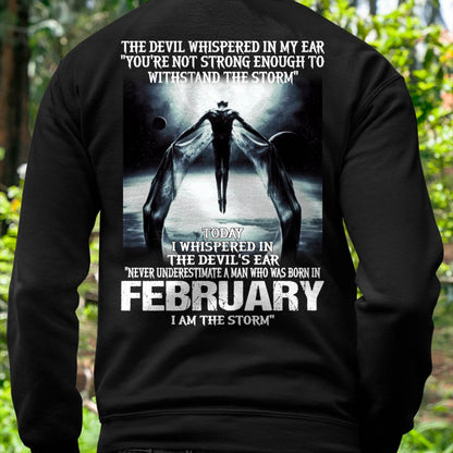 FEBRUARY - THE DEVIL WHISPERED IN MY EAR - T-SHIRT FOR MAN - TLEE02 (SKU08-35-02)