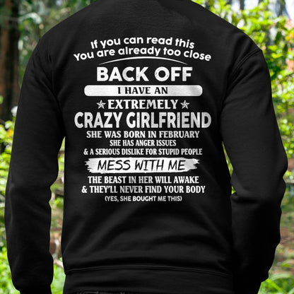 February - If You Can Read This You Are Already Too Close - Gift For Your Boyfriend, Husband From Wife - TLEE02 (SKU07-175-02)