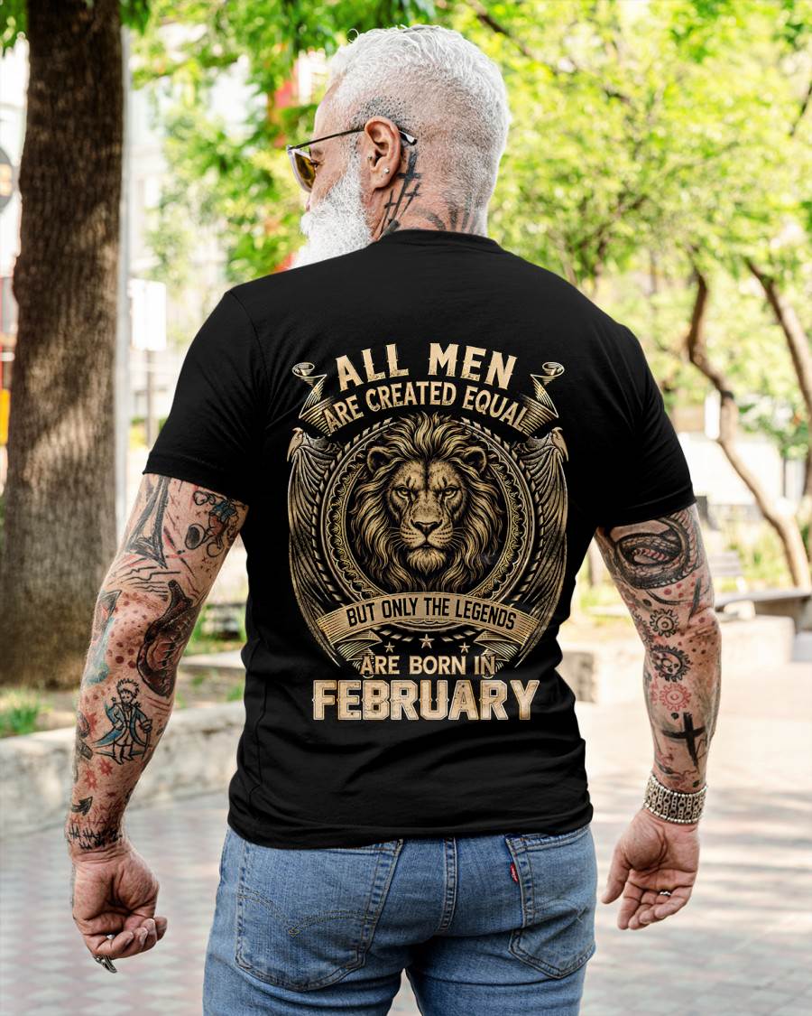 FEBRUARY BORN LEGEND SHIRT – LION KING - FOR MAN - TLEE02 (SKU2606-177-02)