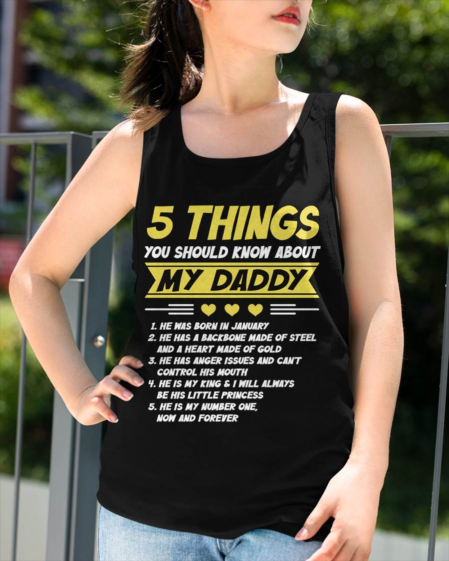 JANUARY - 5 THINGS YOU SHOULD KNOW ABOUT MY DADDY - FROM DAD - TLEE01 (SKU2606-53-01)
