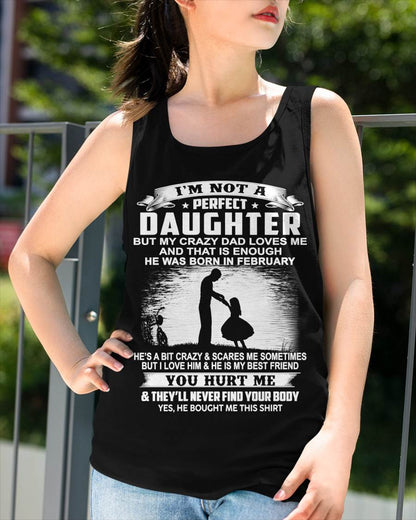 DAD BORN IN FEBRUARY AND DAUGHTER BEST FRIENDS - FROM DAD - TLEE02 (SKU2605-166-02)