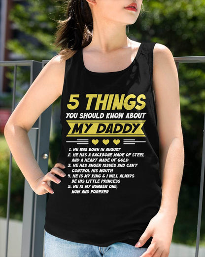 AUGUST - 5 THINGS YOU SHOULD KNOW ABOUT MY DADDY - FROM DAD - TLEE08 (SKU2606-53-08)