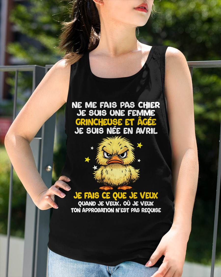 JE SUIS UNE FILLE D’AVRIL - POUR FEMME - TLEE04 (SKU2604-119-04)