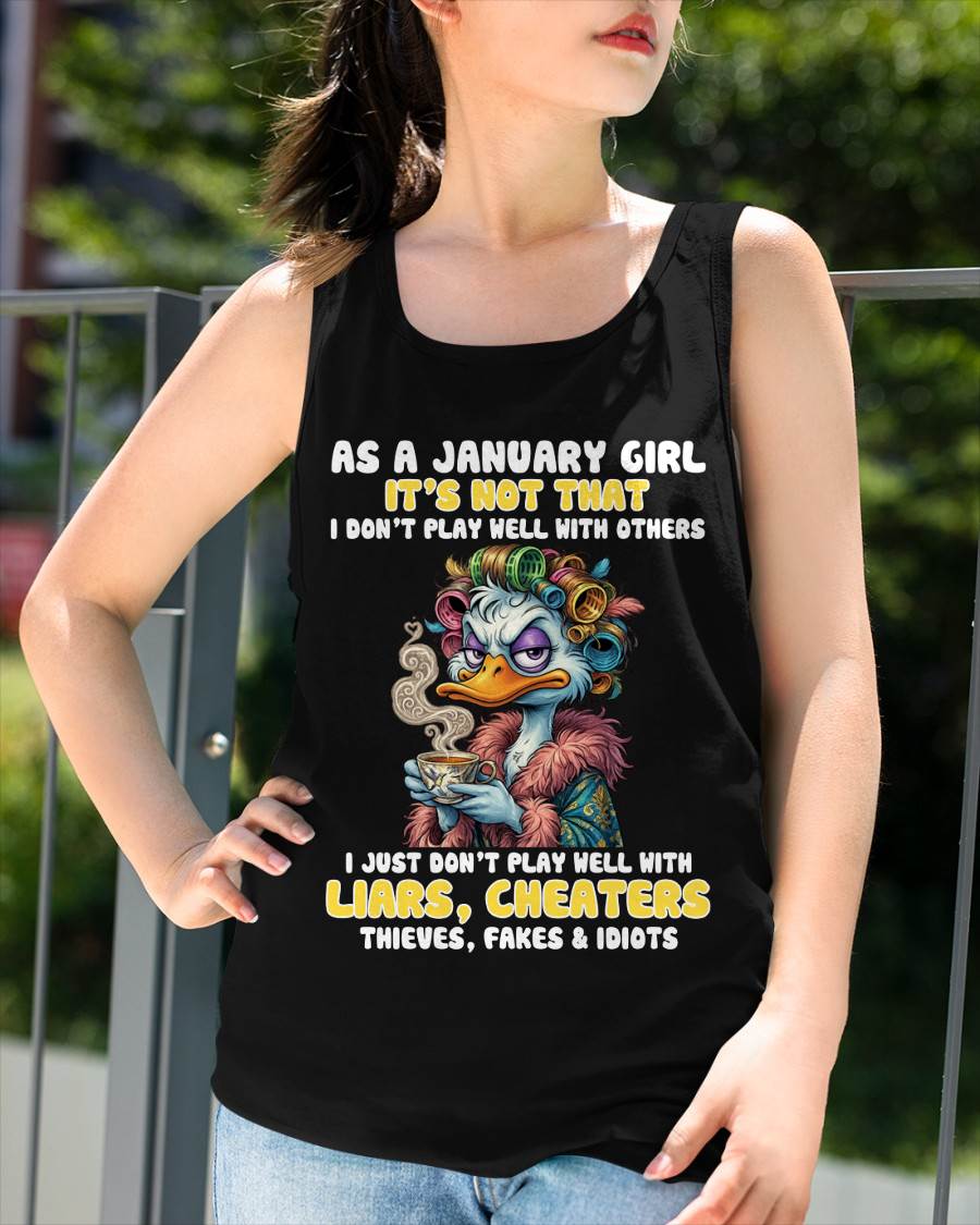 AS A JANUARY GIRL, I PLAY NICE BUT SELECTIVELY - FOR WOMEN - TLEE01 (SKU2604-29-01)