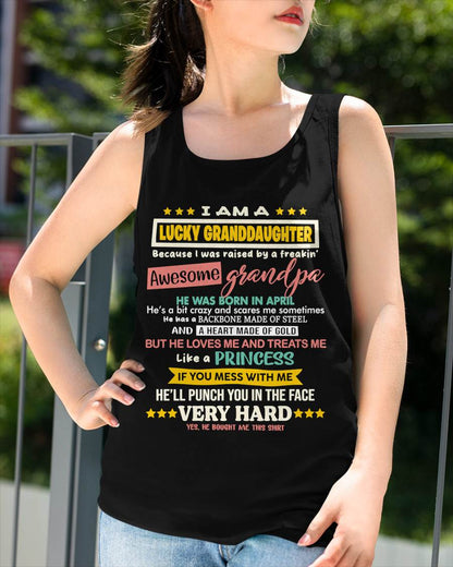 APRIL GRANDPA – BLESSED GRANDDAUGHTER RAISED BY AN AMAZING GRANDPA - FROM GRANDPA - TLEE04 (SKU2603-273-04)