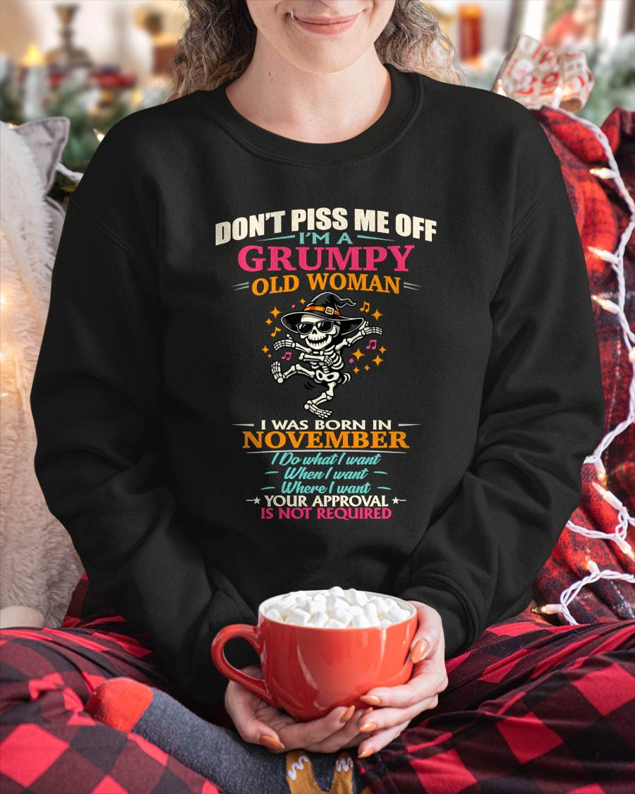 NOVEMBER - SASSY INDEPENDENT WOMAN FUNNY QUOTE - FOR WOMEN - TLEE11 (SKU2603-70-11)