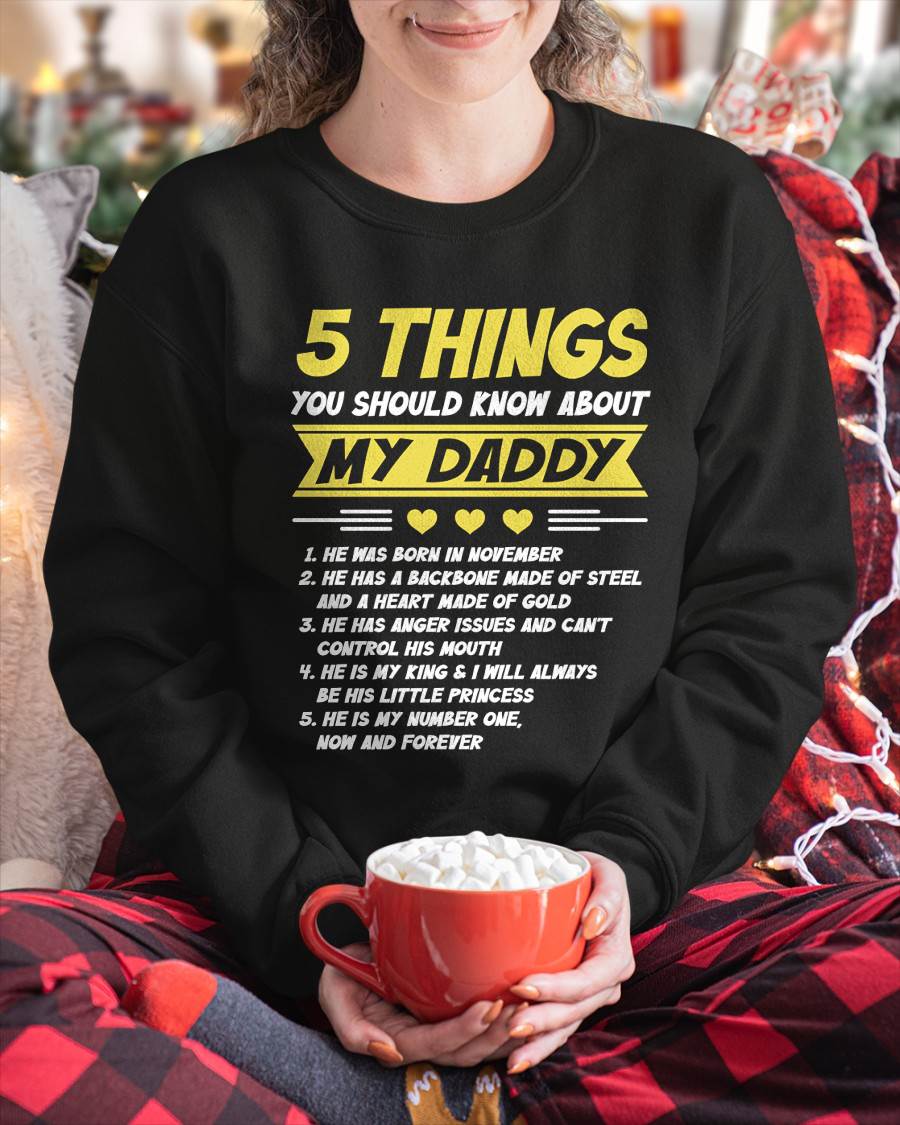 NOVEMBER - 5 THINGS YOU SHOULD KNOW ABOUT MY DADDY - FROM DAD - TLEE11 (SKU2606-53-11)