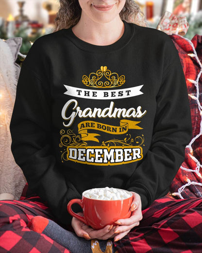 DECEMBER GRANDMAS ARE THE BEST - FOR WOMEN - TLEE12 (SKU2605-238-12)