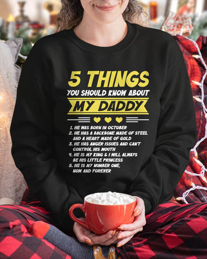OCTOBER - 5 THINGS YOU SHOULD KNOW ABOUT MY DADDY - FROM DAD - TLEE10 (SKU2606-53-10)