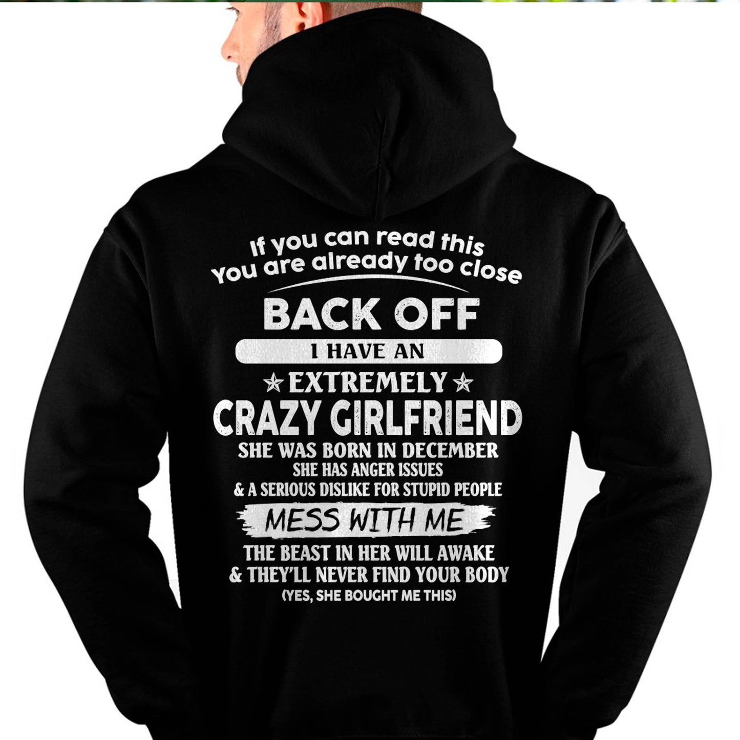 December - If You Can Read This You Are Already Too Close - Gift For Your Boyfriend, Husband From Wife - TLEE12 (SKU07-175-12)