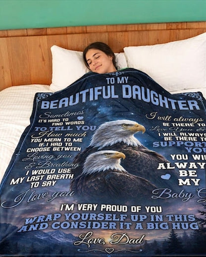 Special Gift For Your Daughter Blanket - From Dad (SKU2605-76)