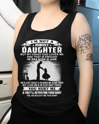 DAD BORN IN JUNE AND DAUGHTER BEST FRIENDS - FROM DAD - TLEE06 (SKU2605-166-06)