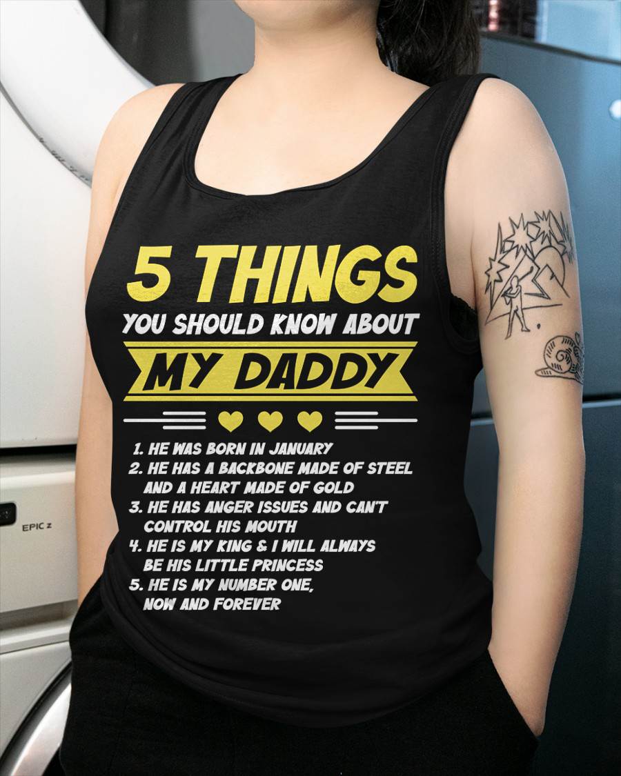 JANUARY - 5 THINGS YOU SHOULD KNOW ABOUT MY DADDY - FROM DAD - TLEE01 (SKU2606-53-01)