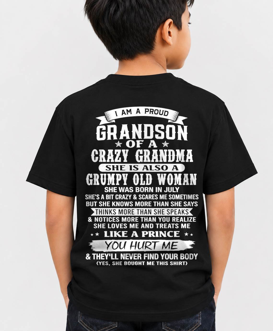 JULY - GRANDSON OF A CRAZY GRANDMA - FROM GRANDMA - TLEE07 (SKU2606-274-07)