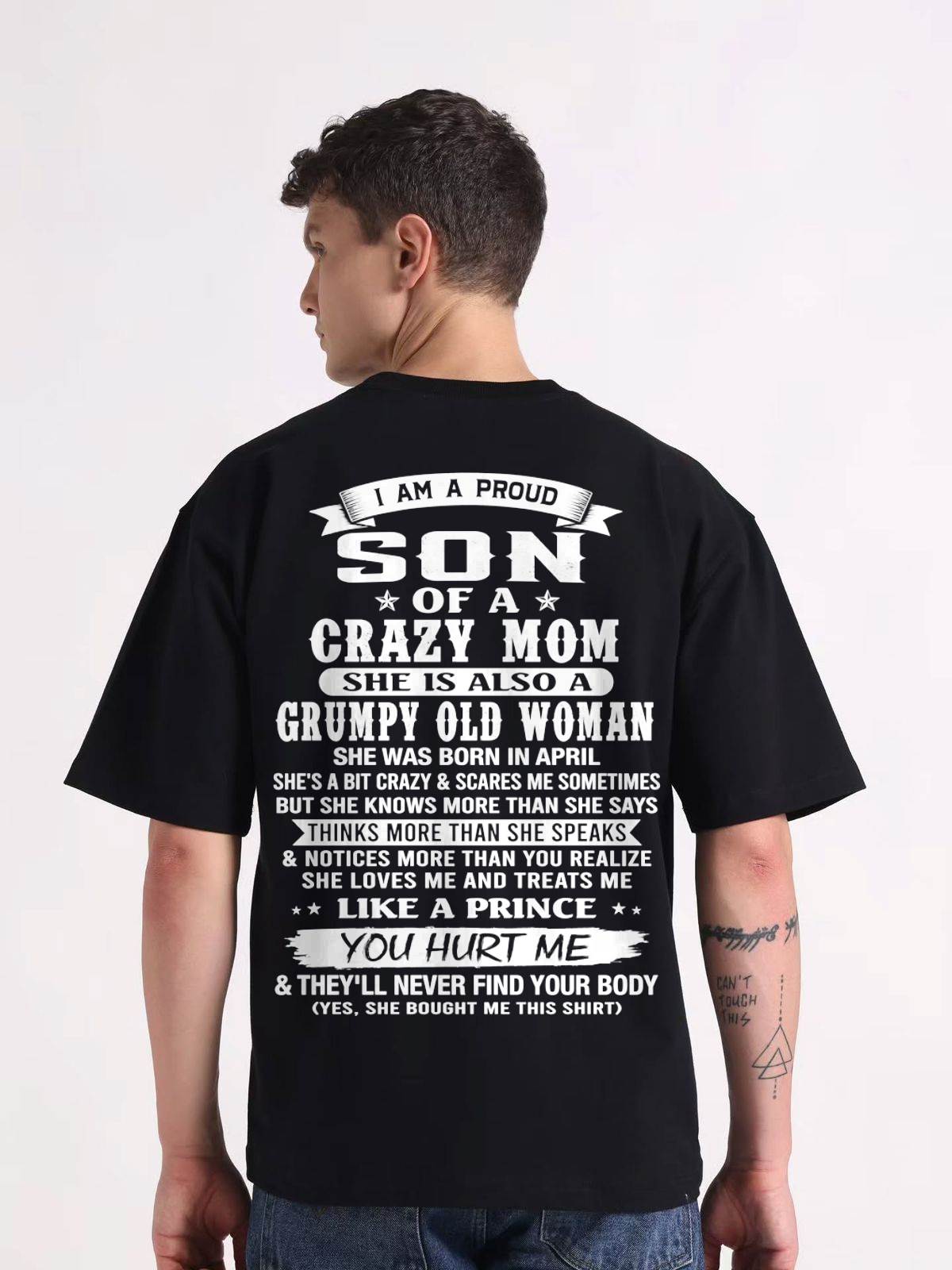 APRIL - PROUD SON OF A CRAZY MOM - FROM MOM - TLEE04 (SKU2606-127-04)