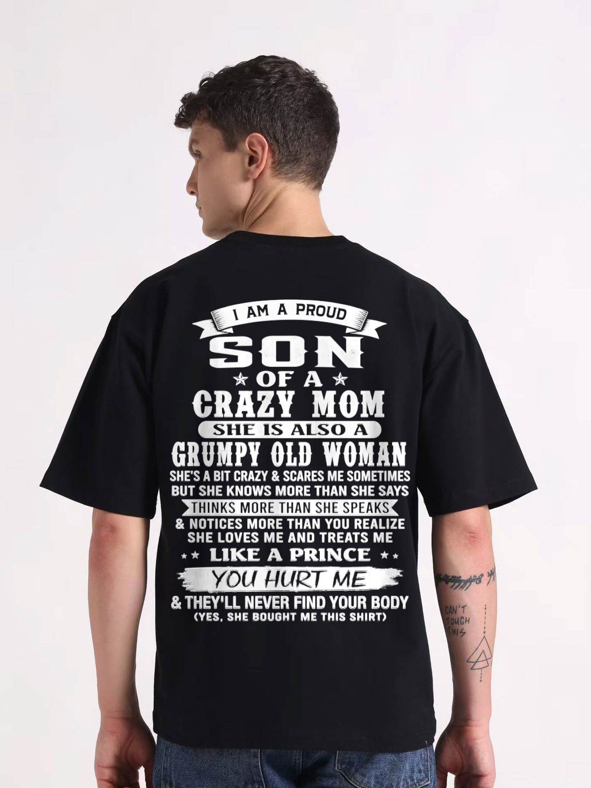 PROUD SON OF A CRAZY MOM - FROM MOM - TLEE00 (SKU2606-127-00)