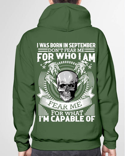 SEPTEMBER – DON’T FEAR ME FOR WHO I AM, FEAR ME FOR WHAT I’M CAPABLE OF - FOR MAN - TLEE09 (SKU2604-199-09)