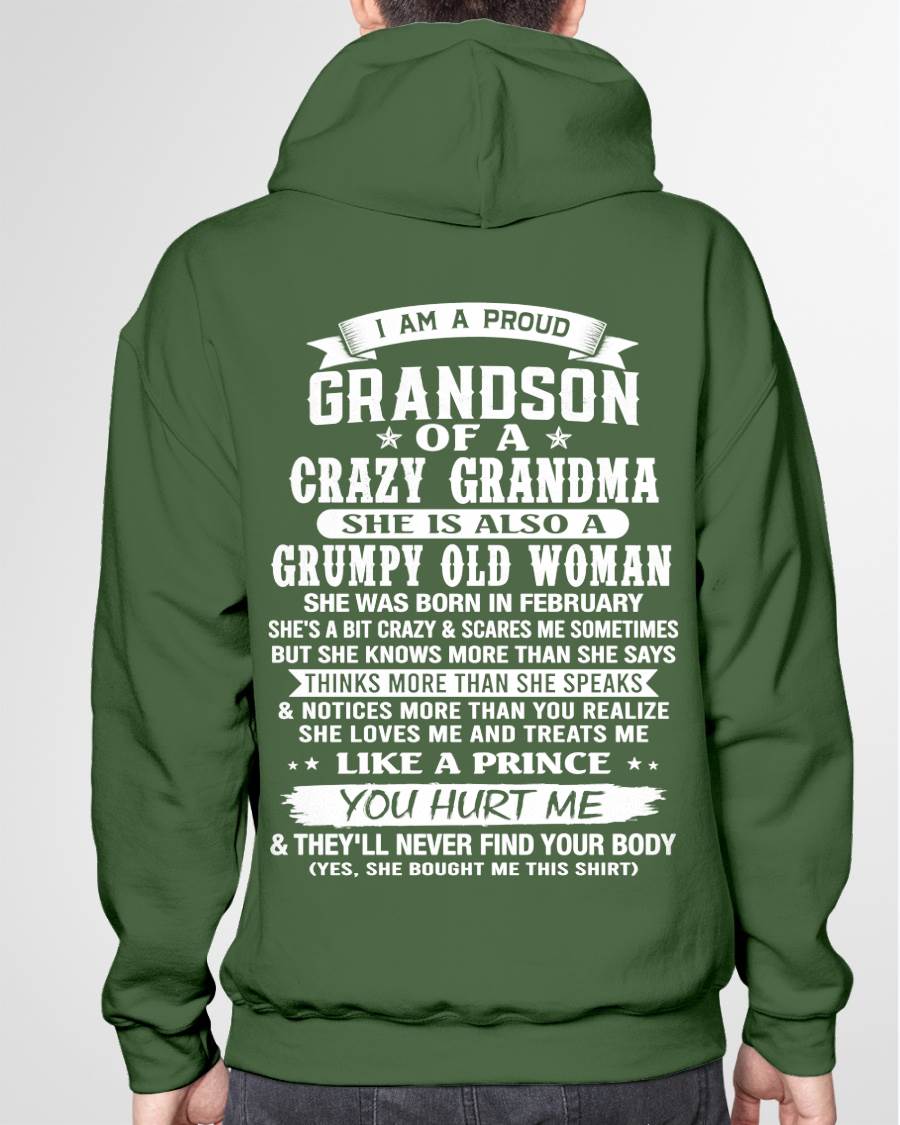 FEBRUARY - GRANDSON OF A CRAZY GRANDMA - FROM GRANDMA - TLEE02 (SKU2606-274-02)