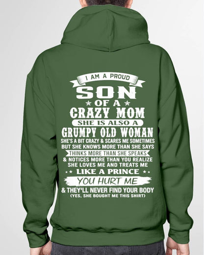 PROUD SON OF A CRAZY MOM - FROM MOM - TLEE00 (SKU2606-127-00)