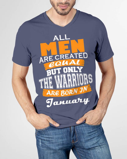 JANUARY WARRIORS ARE NOT CREATED, THEY ARE BORN - FOR MAN - TLEE01 (SKU2605-59-01)