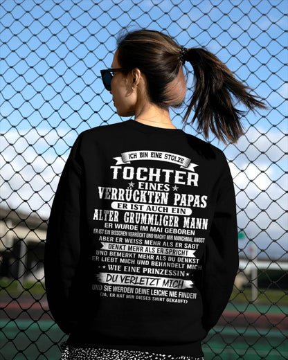 MAI / TOCHTER EINES VERRÜCKTEN PAPAS SHIRT - GESCHENK VOM PAPA  - TLEE05 (SKU2606-230-05)