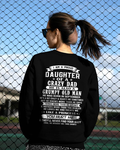 SEPTEMBER - PROUD DAUGHTER OF A CRAZY DAD - FROM DAD - TLEE09 (SKU2606-70-09)