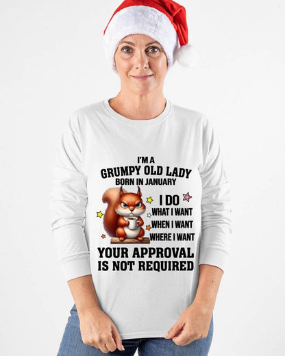 JANUARY BORN WOMEN DON’T NEED APPROVAL TEE - FOR WOMEN - TLEE01 (SKU2605-211-01)